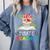 Pirate Teacher Halloween Skull Adult Comfort Colors Sweatshirt Blue Jean