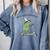 Pre K Grade Teacher Frog Back To School Preschool Comfort Colors Sweatshirt Blue Jean