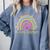 Pre-K Preschool Kindergarten Future Teacher Rainbow Comfort Colors Sweatshirt Blue Jean