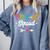 Pre-K Squad Teacher Student Kids Preschool Back To School Comfort Colors Sweatshirt Blue Jean
