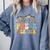 Pre-k Teacher Appreciation Teaching Wildflowers Comfort Colors Sweatshirt Blue Jean