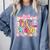 Preppy Third Grade Back To School Teacher Girl Kid Comfort Colors Sweatshirt Blue Jean