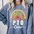 PTO Crew Parent School Volunteer Board Mom Parent Teacher Comfort Colors Sweatshirt Blue Jean PTO Crew Parent School Volunteer Board Mom Parent Teacher Comfort Colors Sweatshirt Blue Jean