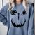 Pumpkin Artist Halloween Art Teacher Comfort Colors Sweatshirt Blue Jean