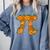 Pumpkin Pi Math Teacher Halloween Costume Geometry Comfort Colors Sweatshirt Blue Jean