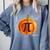 Pumpkin Pie Halloween Thanksgiving Math Teacher Pi Day Comfort Colors Sweatshirt Blue Jean