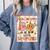 Pumpkin Teacher Preppy Fall In Love With Learning Autumn Comfort Colors Sweatshirt Blue Jean