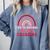 Rainbow Homeschool Mom Teacher I Go To School In My Pajamas Comfort Colors Sweatshirt Blue Jean