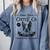 Retro Boston Terrier Coffee Dog Mom Coffee Lover Comfort Colors Sweatshirt Blue Jean