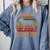 Retro Boston Terrier Dad Dog Owner Pet Bostie Father Comfort Colors Sweatshirt Blue Jean