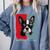 Retro Boston Terrier Dog Lover Bostie Mom Dad Dog Owner Comfort Colors Sweatshirt Blue Jean