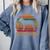 Retro Boston Terrier Mom Dog Mother Pet Bostie Mama Comfort Colors Sweatshirt Blue Jean