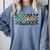 Retro Checkered Music Therapist Squad Music Therapy Teacher For Men Women Comfort Colors Sweatshirt Blue Jean Retro Checkered Music Therapist Squad Music Therapy Teacher For Men Women Comfort Colors Sweatshirt Blue Jean