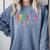 Retro Checkered Special Education Teacher Back To School Comfort Colors Sweatshirt Blue Jean