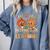 Retro Fall In Love With Learning Autumn Pumpkin Teacher Kids Comfort Colors Sweatshirt Blue Jean