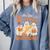 Retro Are You Fall O Ween Directions Ghost Teacher Spooky Comfort Colors Sweatshirt Blue Jean