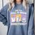 Retro Are You Fall O Ween Directions Teacher Halloween Ghost Comfort Colors Sweatshirt Blue Jean