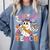 Retro Floral Ghost Trick Or Teach Groovy Teacher Halloween Comfort Colors Sweatshirt Blue Jean Retro Floral Ghost Trick Or Teach Groovy Teacher Halloween Comfort Colors Sweatshirt Blue Jean