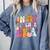 Retro Groovy In My Teaching Era Best Teacher Appreciation Comfort Colors Sweatshirt Blue Jean