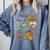 Retro Howdy Pre-K Back To School Western Teacher Comfort Colors Sweatshirt Blue Jean