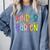 Retro Kindergarten Dream Team Back To School Teacher Kids Comfort Colors Sweatshirt Blue Jean Retro Kindergarten Dream Team Back To School Teacher Kids Comfort Colors Sweatshirt Blue Jean