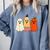 Retro Pencil Ghost Boo Spooky Teacher Halloween Costume Comfort Colors Sweatshirt Blue Jean Retro Pencil Ghost Boo Spooky Teacher Halloween Costume Comfort Colors Sweatshirt Blue Jean