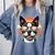 Retro Sunset Sunglasses Boston Terrier Boston Bull Bostie Comfort Colors Sweatshirt Blue Jean