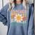 Retro Teacher Daisy Colorful Elementary School Teacher Comfort Colors Sweatshirt Blue Jean