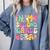 In My Second Grade Era Teachers Women Back To School Girls Comfort Colors Sweatshirt Blue Jean