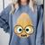 The Smart Seed Good Egg Teacher Halloween Costume Food Group Comfort Colors Sweatshirt Blue Jean