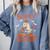 Sorry I'm Booked Ghost Reading Book Lover Teacher Halloween Comfort Colors Sweatshirt Blue Jean