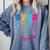 SPED Squad Proud Special Education Para Teacher Colorful Comfort Colors Sweatshirt Blue Jean