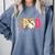 Sped Teacher Halloween Ghost Special Education Preppy Fall Comfort Colors Sweatshirt Blue Jean