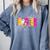 Spooky Halloween Teacher Para Counselor SPED Preppy Boo Kids Comfort Colors Sweatshirt Blue Jean