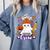 Spooky Para Crew Ghost Halloween Paraprofessional Teacher Comfort Colors Sweatshirt Blue Jean