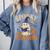Spooky Teacher Halloween Cute Ghost Pumpkin Reading Women Comfort Colors Sweatshirt Blue Jean