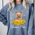 Sunflower Yorkie Mom Dog Lover Comfort Colors Sweatshirt Blue Jean