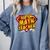 Super Math Teacher Educational Superhero Comfort Colors Sweatshirt Blue Jean