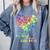 It Takes A Big Heart To Shape Little Minds Teacher Student Men Women Kids Comfort Colors Sweatshirt Blue Jean