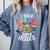 I Teach 2nd Grade Superheroes Back To School Teacher Men Women Girls Kids Comfort Colors Sweatshirt Blue Jean