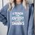 I Teach The Cutest Little Sharks Teacher School Comfort Colors Sweatshirt Blue Jean