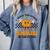 I Teach The Cutest Pumpkins In The Patch Groovy Teacher Fall Comfort Colors Sweatshirt Blue Jean