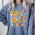 I Teach The Cutest Pumpkins Preschool Teacher Halloween Comfort Colors Sweatshirt Blue Jean