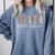 Teach Love Inspire Leopard Back To School Cute Teacher Men Women Girls Kids Comfort Colors Sweatshirt Blue Jean