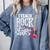 I Teach Rock Stars Music Teacher Guitar Player Comfort Colors Sweatshirt Blue Jean
