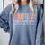 Teacher 2ND Grade Team Like a Normal Team But Much Cooler Comfort Colors Sweatshirt Blue Jean