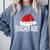 Teacher Aide Christmas Women Family Matching Group Xmas Comfort Colors Sweatshirt Blue Jean