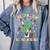 Teacher Christmas Shirts Pajama Matching Rockin' Around The Classroom -Adult Short Sleeve Small Modern Festive Christmas Teacher Xmas Vibes T-Shirt Comfort Colors Sweatshirt Blue Jean