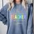 This Teacher Is Glowing Hello Summer End Of School Comfort Colors Sweatshirt Blue Jean This Teacher Is Glowing Hello Summer End Of School Comfort Colors Sweatshirt Blue Jean