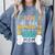 Teacher Off Duty Promoted To Stay At Home Dog Mom Teachers Comfort Colors Sweatshirt Blue Jean